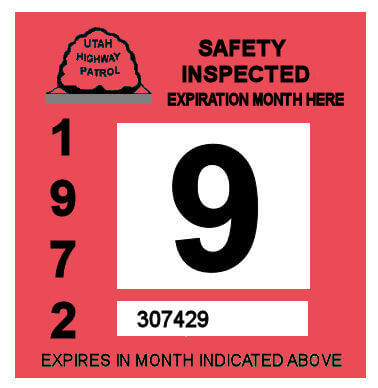 (image for) 1972 Utah Inspection Sticker